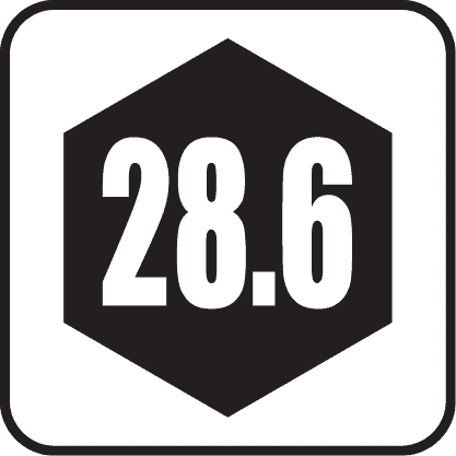 ดอก 6 เหลี่ยม 28.6 มม.
